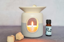 Load image into Gallery viewer, Ceramic wax melter and oil warmers and reed diffuser bottles.