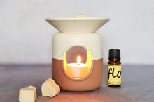 Load image into Gallery viewer, Ceramic wax melter and oil warmers - Limited edition two-tone melters.