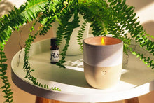 Load image into Gallery viewer, Ceramic candle- pot candle - vegan candle- aromatherapy candle - scented candle - essential oil candle