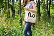 Load image into Gallery viewer, cotton tote bag - flo - aromas by flo - cotton shopper bag