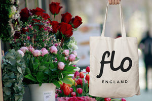 cotton tote bag - flo - aromas by flo - cotton shopper bag